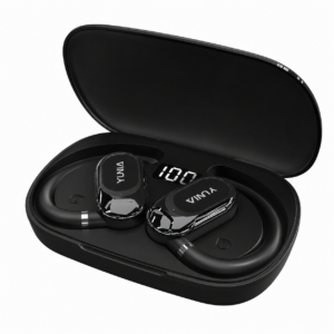 YUNIA Y102-BLK Bluetooth 5.4 オープンイヤー型ワイヤレスイヤホン IPX7防塵防水規格 最大38時間再生 (ブラック)